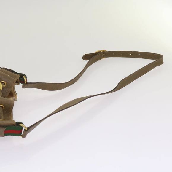 GUCCI GG Supreme Web Sherry Line Shoulder Bag PVC Beige 41 02 034 Auth ep3406 - Picture 8 of 16